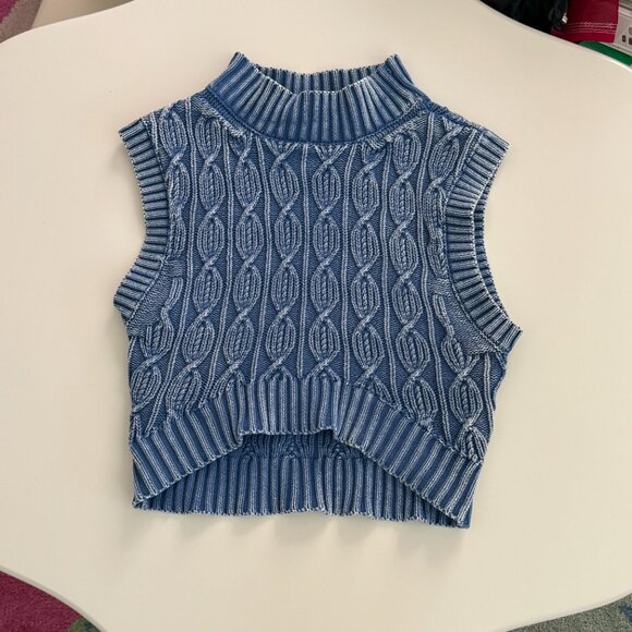 Zara Crop Sleeveless Turtleneck Sweater - Picture 5 of 5